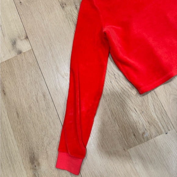 SUZI KONDI Red Velour Cropped Top - Picture 8 of 10